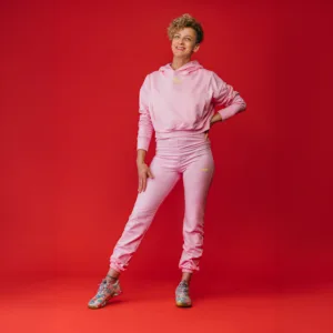 Joggers- Baby pink
