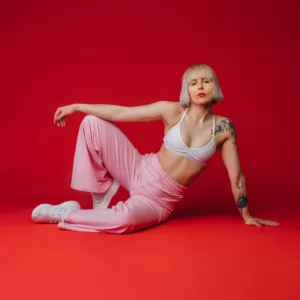 Flared Pants- Baby pink- Petite