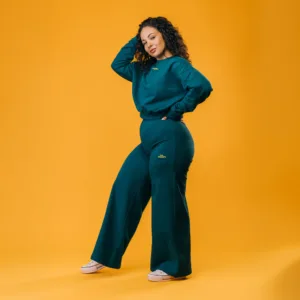 Flared Pants- Turquoise- Petite