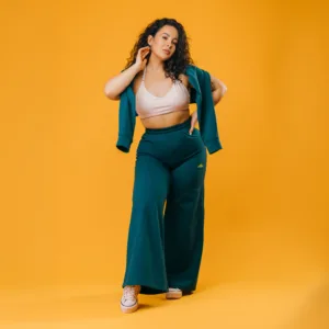 Flared Pants- Turquoise