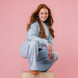 Sweatshirt- Baby blue