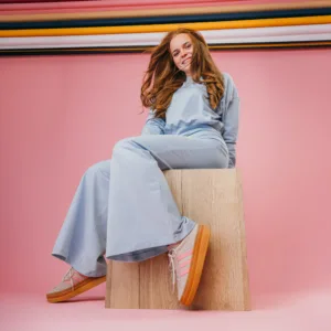 Flared Pants- Baby blue