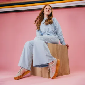 Flared Pants- Baby blue- Petite